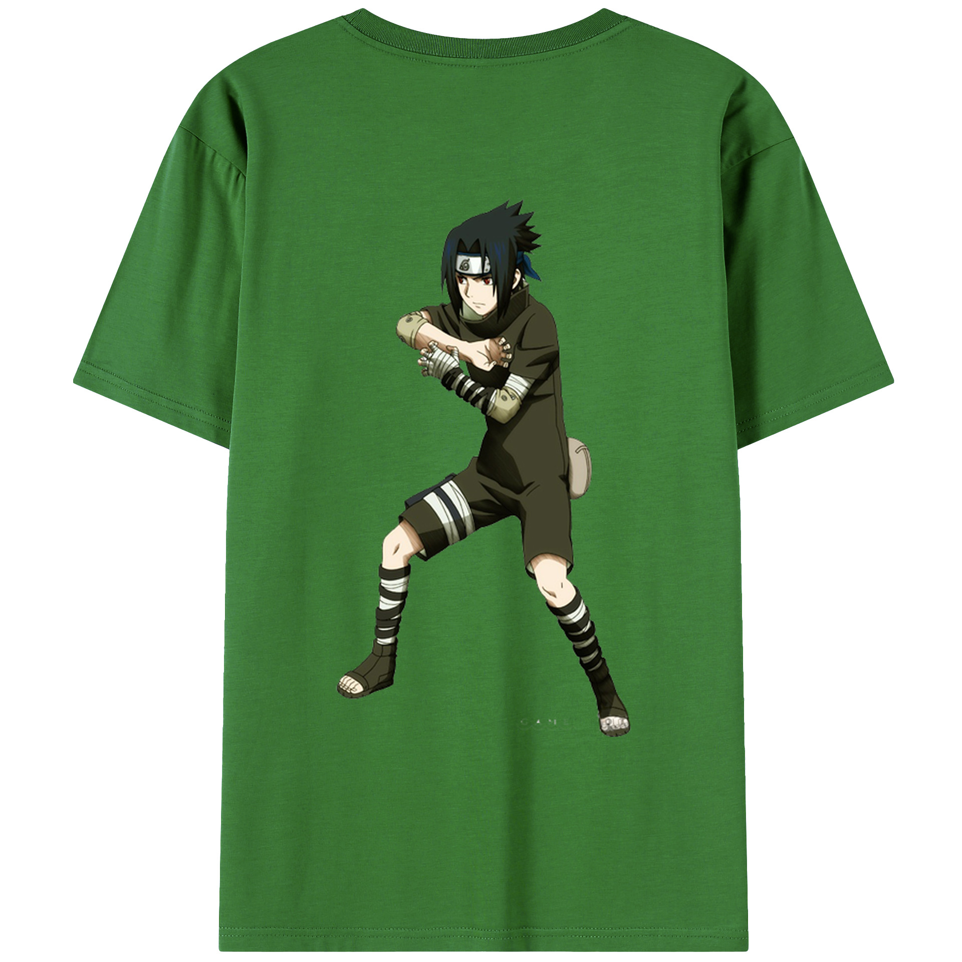 （画像用） NARUTO -ナルト- うちは サスケ Uchiha Sasuke レディース半袖Tシャツ(バックプリント)